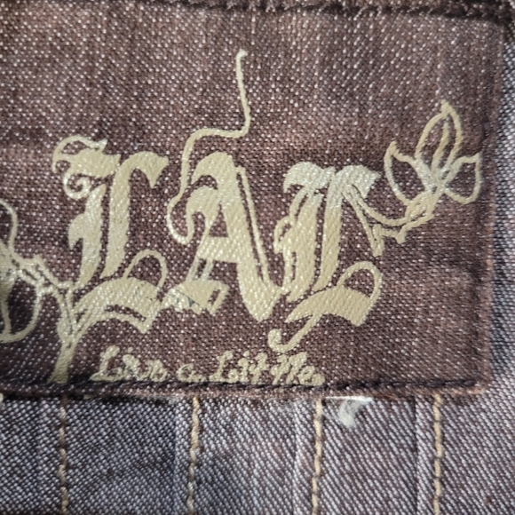 LAL Brown Slouchy Oversized‎ Lightweight Jean Jacket - Picture 2 of 8